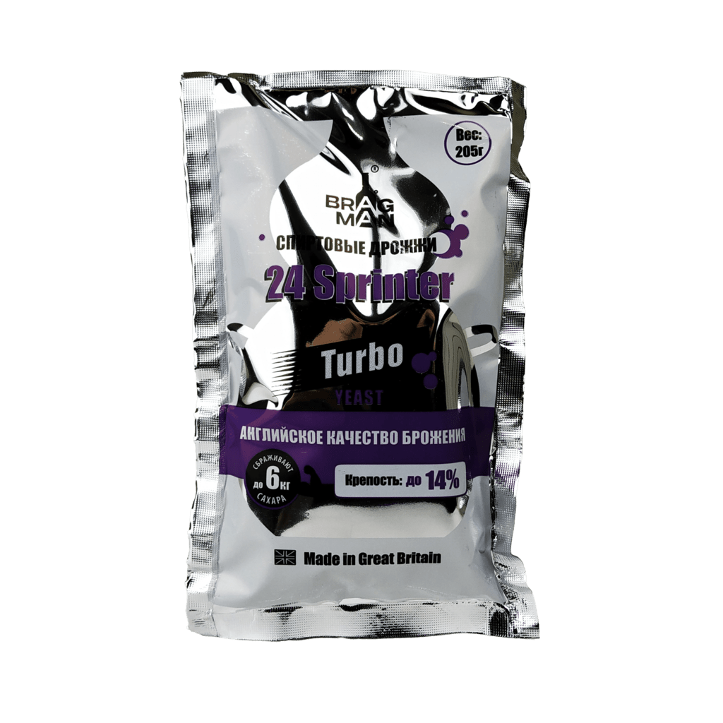 Спиртовые дрожжи Bragman "24 Sprinter", 205 г
