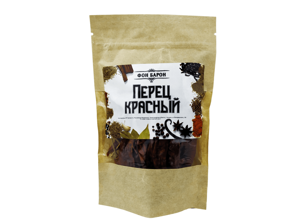 Перец красный стручки, 30г