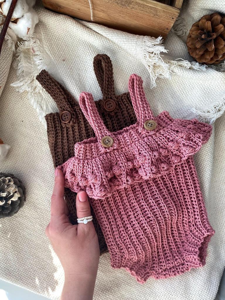 МК по вязанию крючком ромпера "Berry / Ягода"