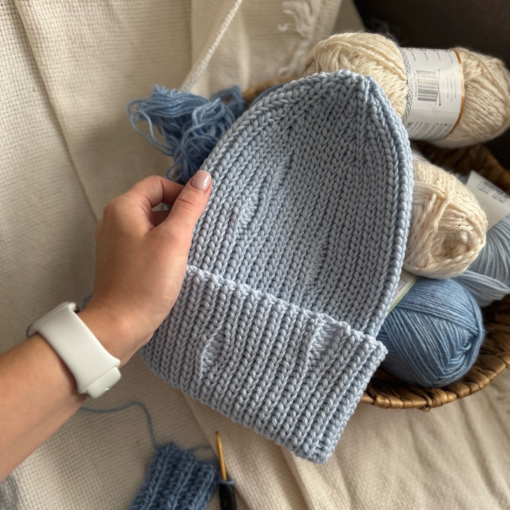 Мастер-класс по вязанию шапки крючком "Basic hat / Базовая шапка"