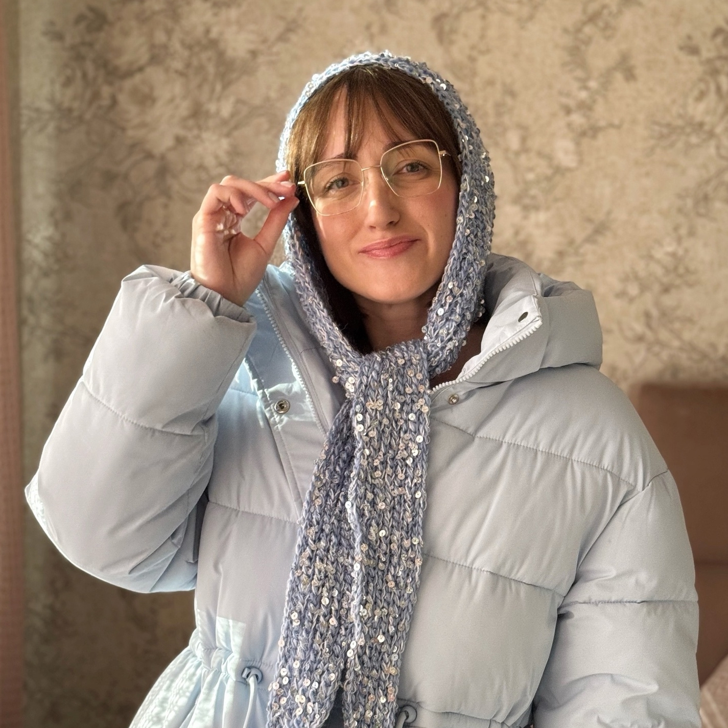 Мастер-класс по вязанию чепца-косынки "Glitter / Блеск"