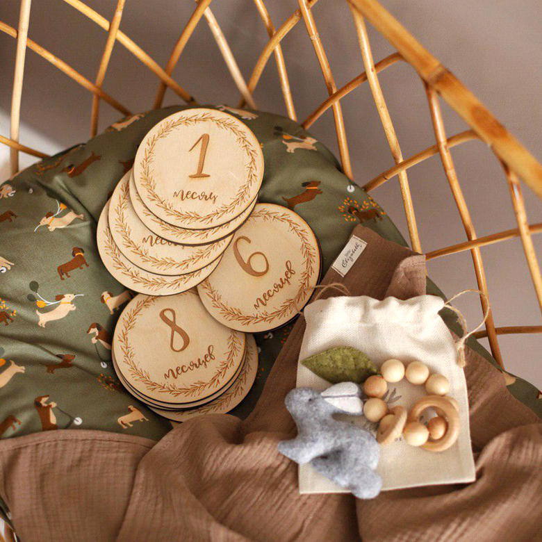 Деревянные медальоны