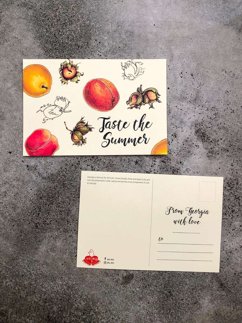 Открытка "Вкус лета"/ Postcard "Taste of Summer"