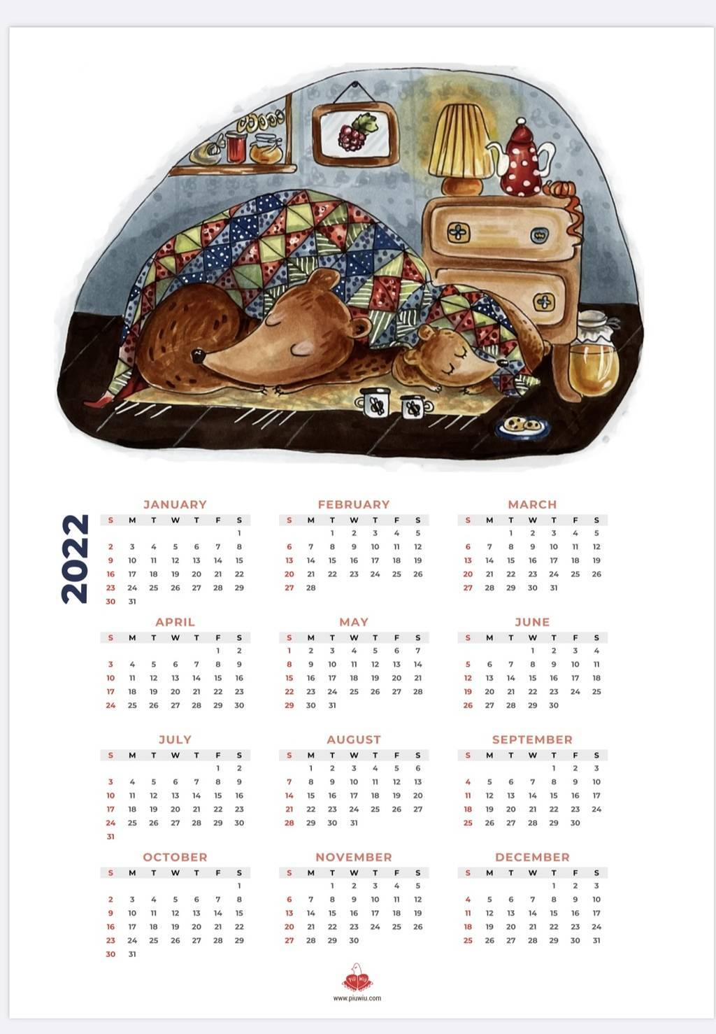 Календарь 2022