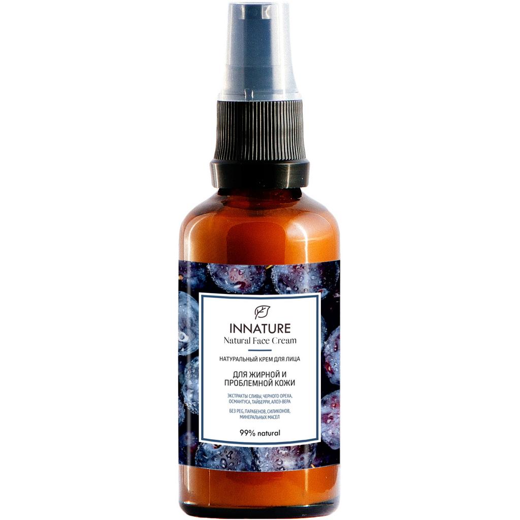 Крем для жирной и проблемной кожи лица, Innature