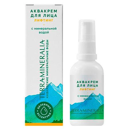 Аквакрем для лица «Лифтинг» с минеральной водой, TERRAMINERALIA