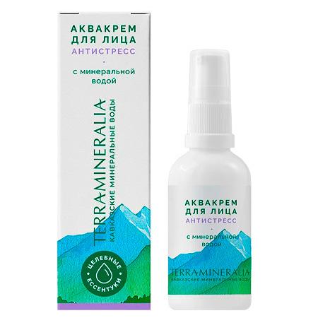 Аквакрем для лица «Антистресс» с минеральной водой, TERRAMINERALIA