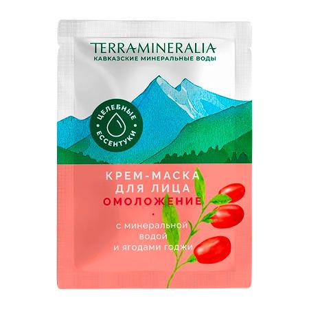 Крем-маска для лица «Омоложение» с минеральной водой и ягодами годжи, TERRAMINERALIA