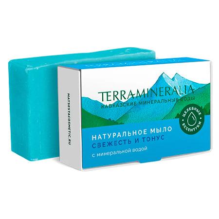 Натуральное мыло «Свежесть и тонус» с минеральной водой, TERRAMINERALIA