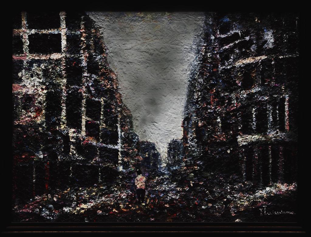 "Грозный. Улица Мира" (масло/холст)