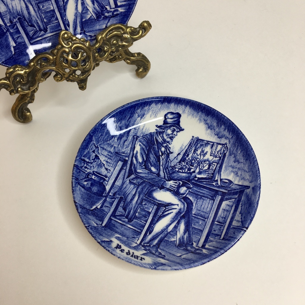 ✨Розетка "Торговец" Enoch Wedgwood Англия 1960-1980-е фаянс 10,5 см арт84
