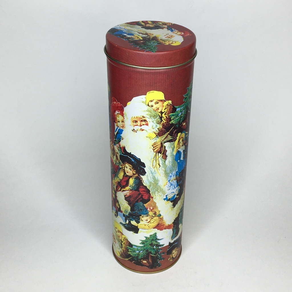 ✨Новогодняя жестяная банка для хранения H28см арт 367