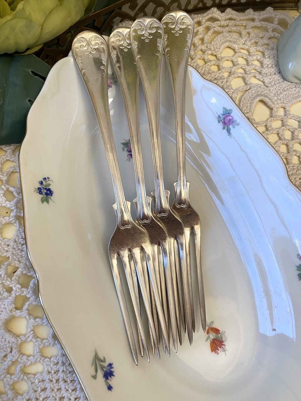 ✨Винтажная  столовая вилка  «Old French». 18 см  Арт 5