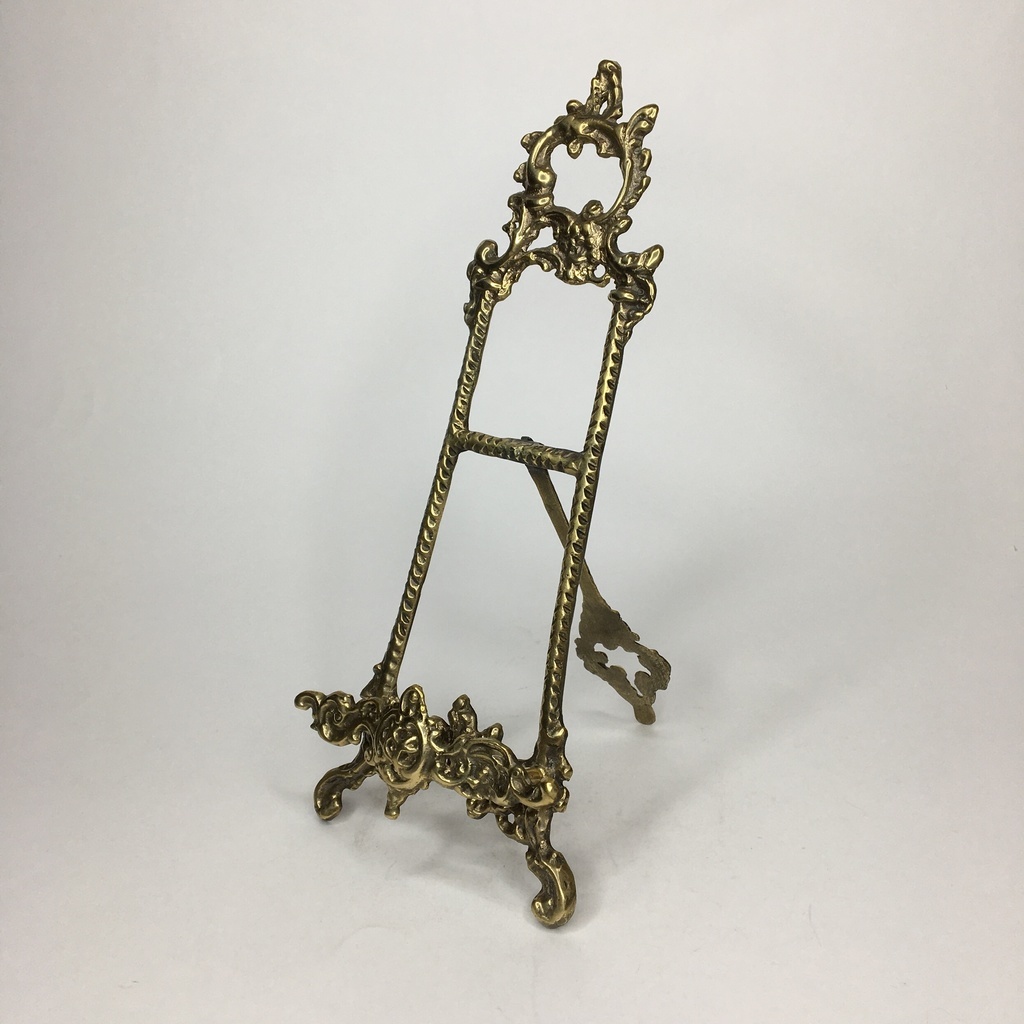 Подставка для  тарелку , мольберт латунь 23 см Арт 275