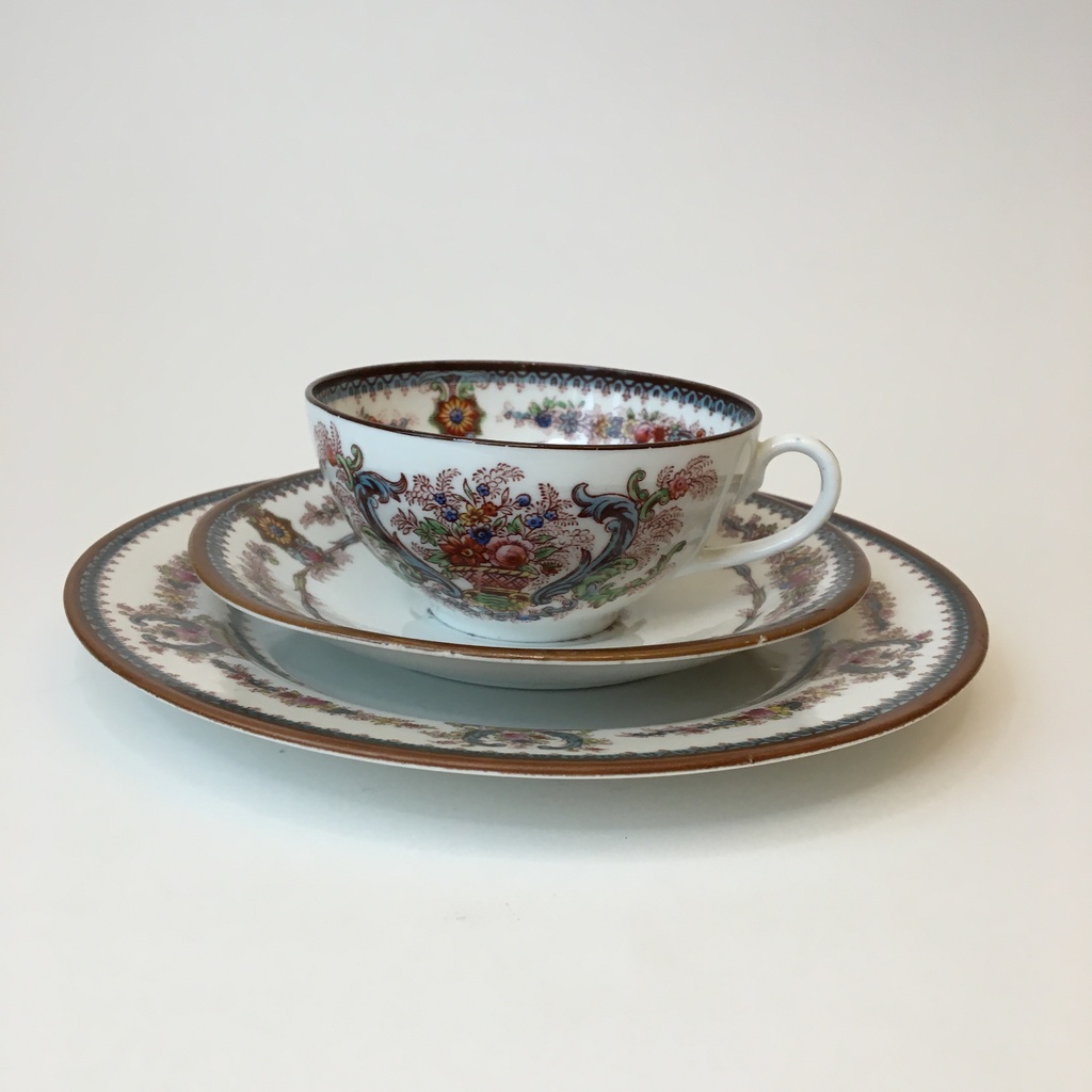 ✨Старинная Тройка кофейная Rorstrand "Messina" Швеция 1886-1908 мл Арт 1565