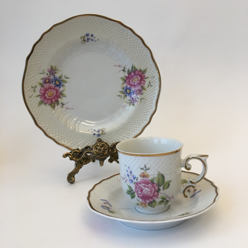 ✨Тройка кофейная Hollohaza Венгрия 1980-е фарфор Арт 206