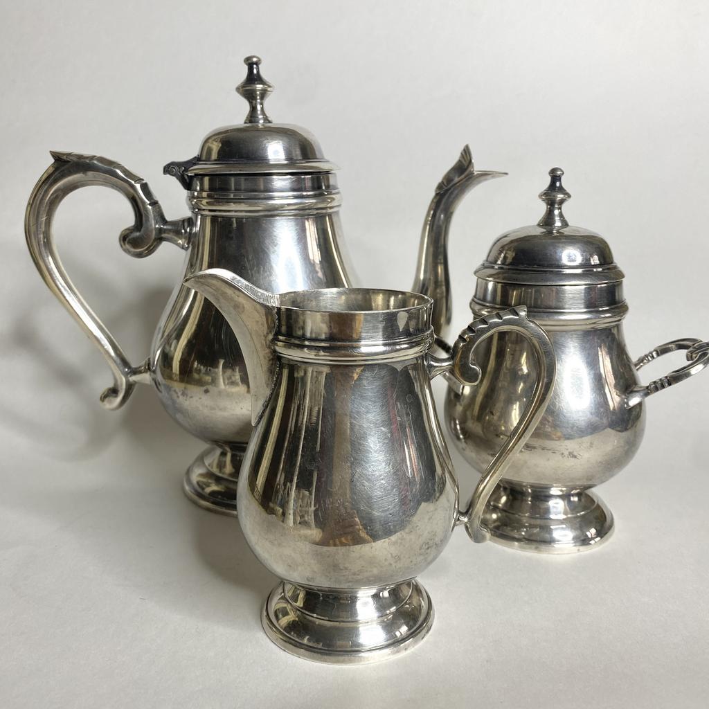 ✨Чайный набор из трёх предметов серебрение Франция Арт  245