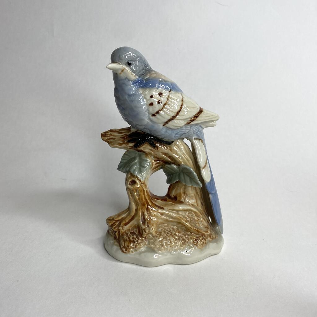 ✨Фарфоровая фигура «Птичка на ветке» 14 см Арт 435