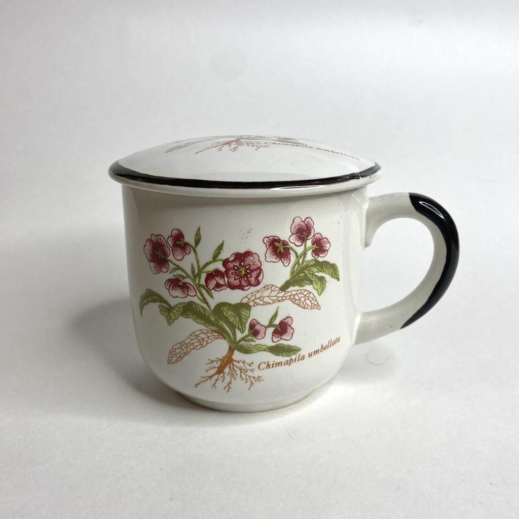 ✨Фарфоровая чашка с крышкой «Ботаника» 240 мл Арт 830