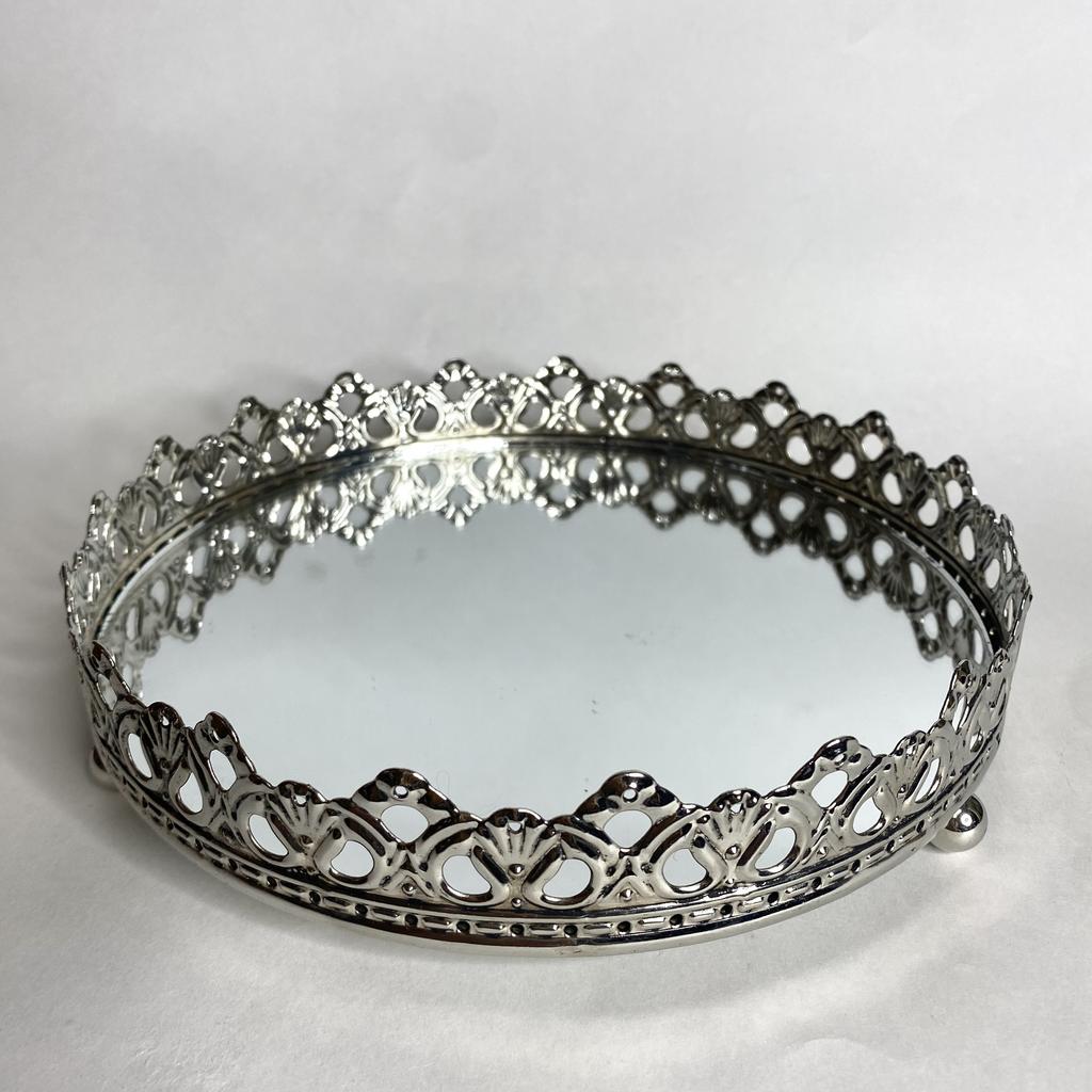 ✨Круглый поднос для сервировки на ножках 19 см Арт 1463