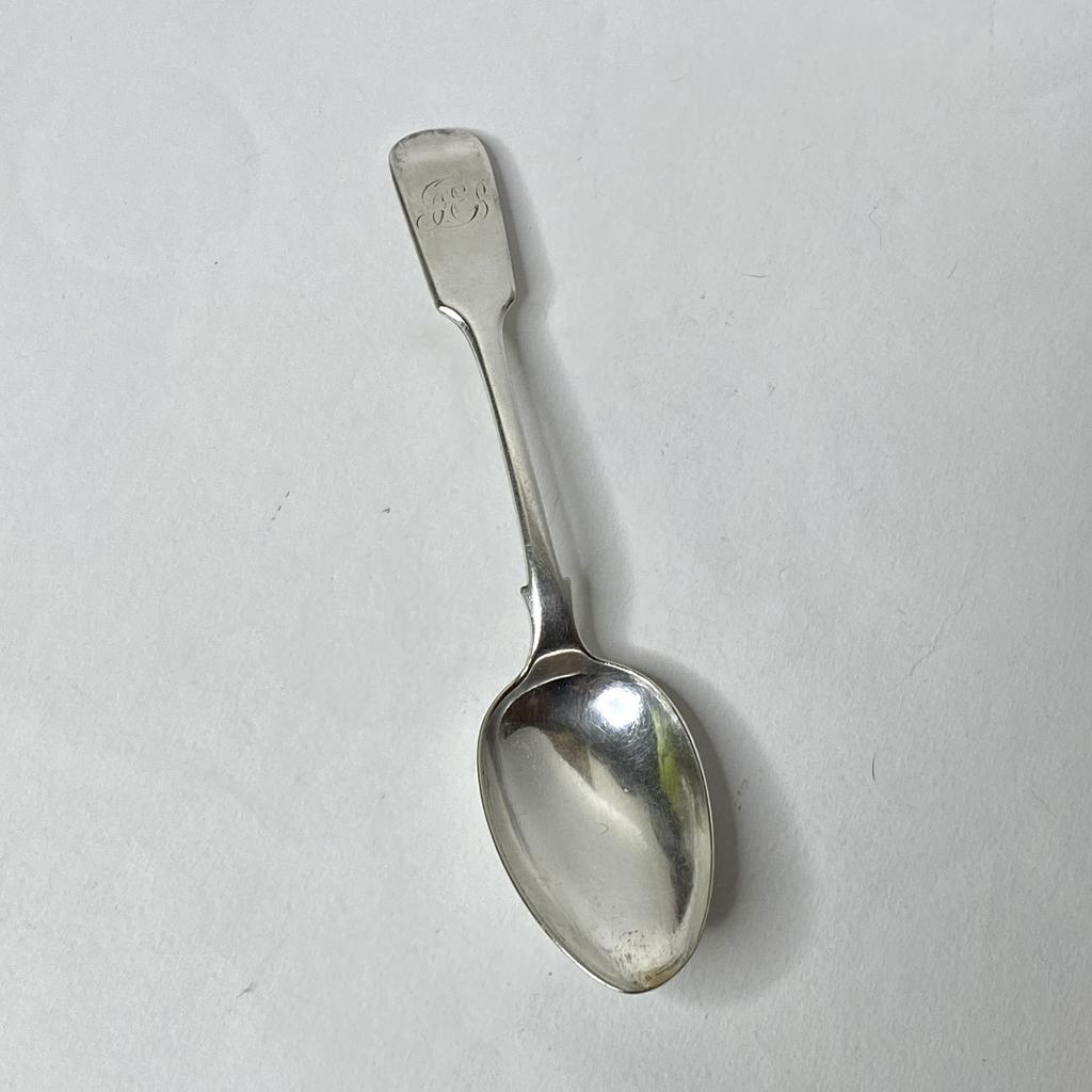 ✨Винтажная ложка серебрение с монограммой  17 см Арт 2143