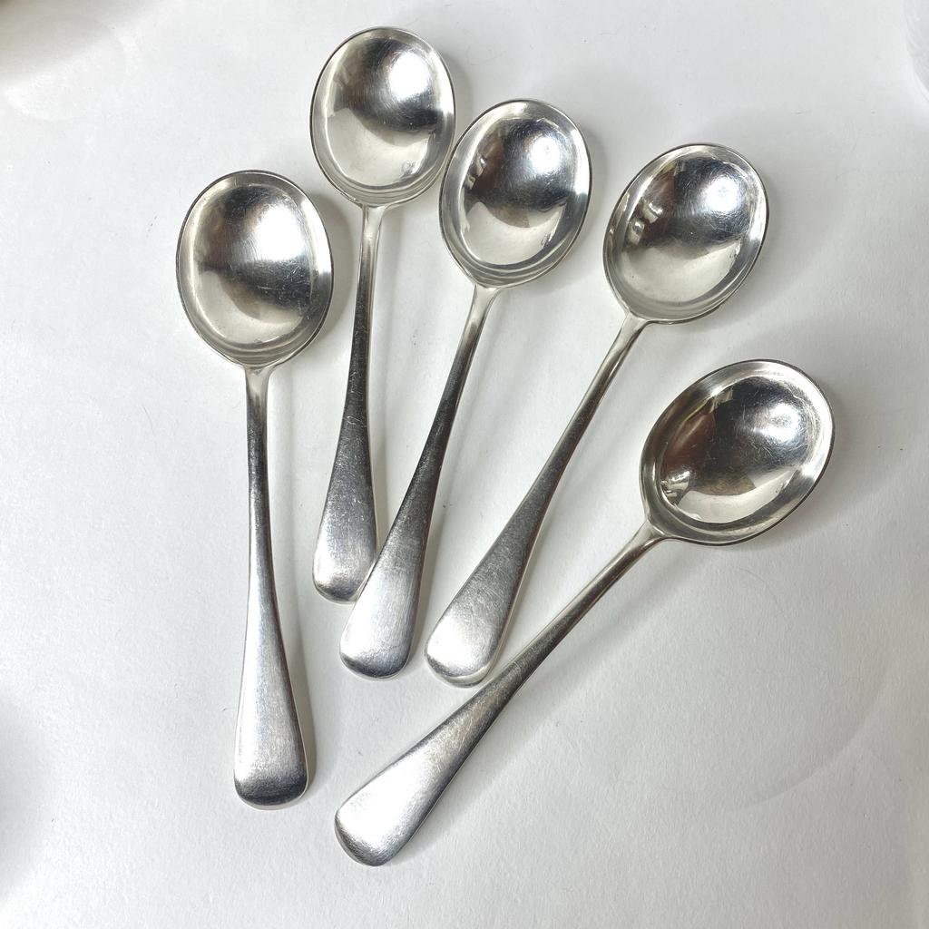 ✨Старинная круглая ложка Selfridge серебрение Арт 2164