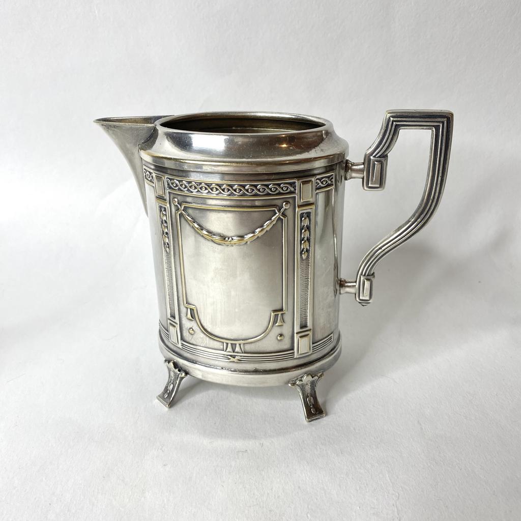 ✨Антикварный молочник модерн серебрение Арт 2184