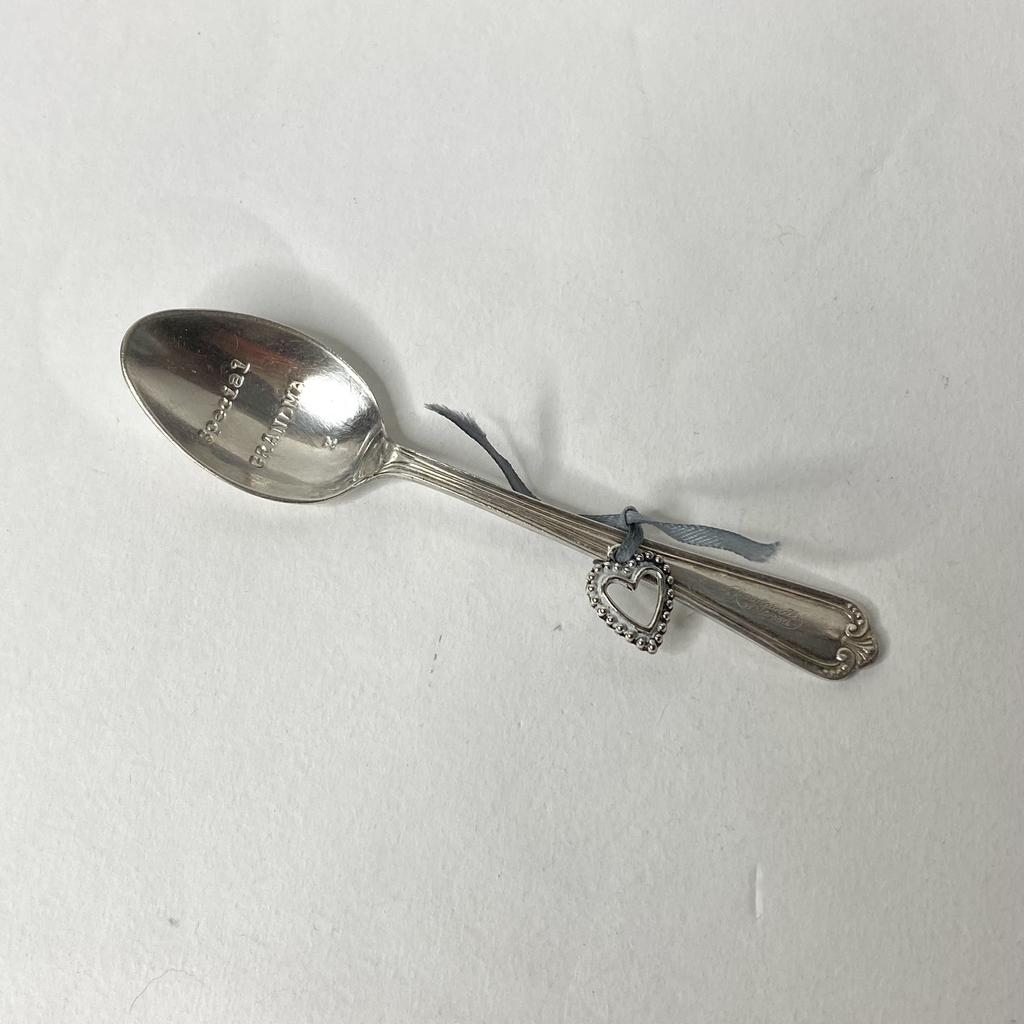 ✨Посеребрённая ложечка «Бабушке» 13 см Арт 2226