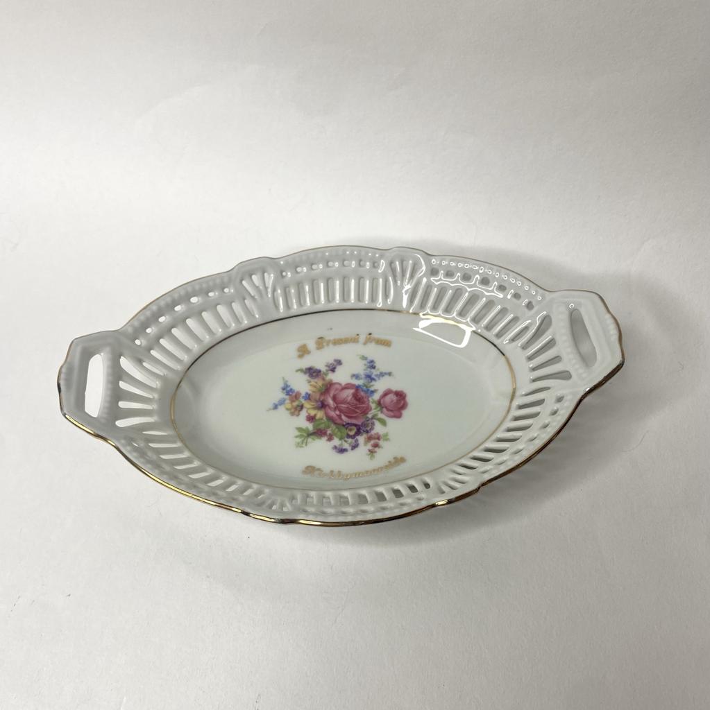 ✨Винтажная конфетница прорезной фарфор Арт 809