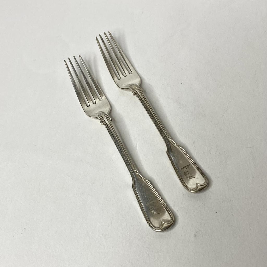 ✨Старинная посеребрённая Вилка  17 см. Англия Арт 2264