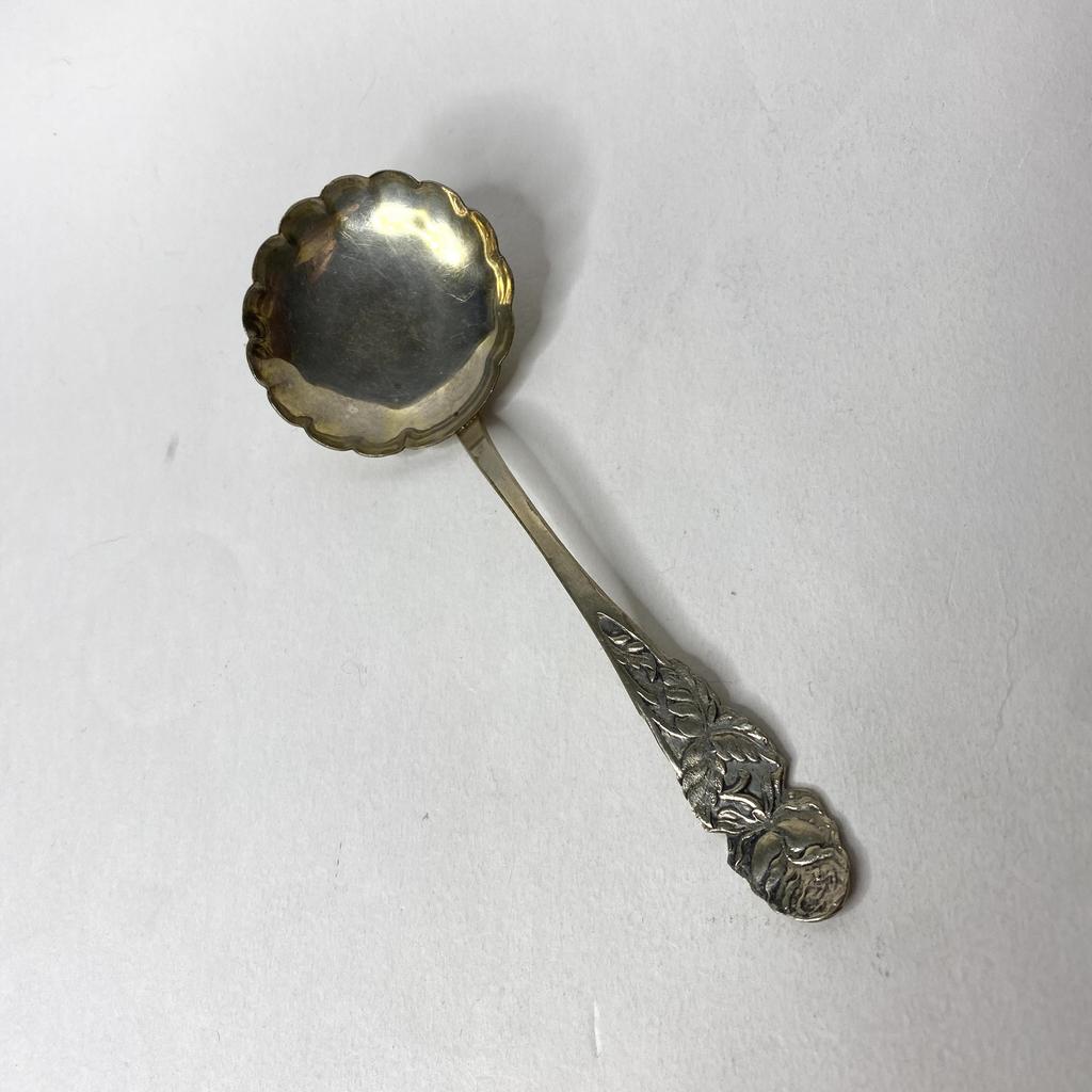 ✨Винтажная круглая ложка 17 см серебрение Арт 901