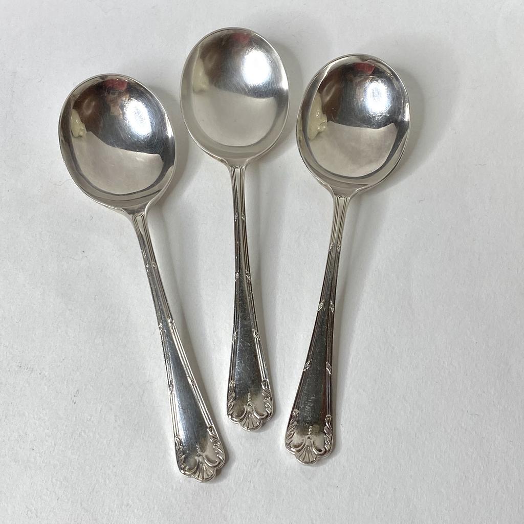 ✨Винтажная круглая ложка серебрение Арт 2405