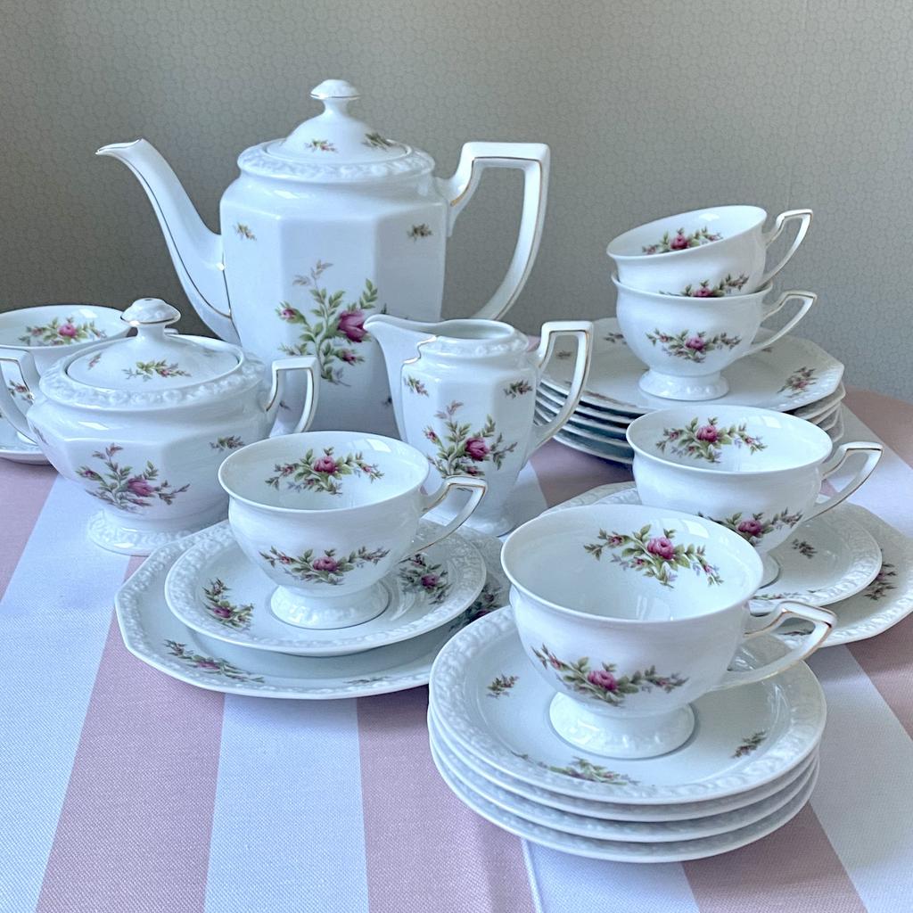 ✨Винтажный чайный сервиз-трио Rosenthal “Maria Pink Rose” Арт  2323