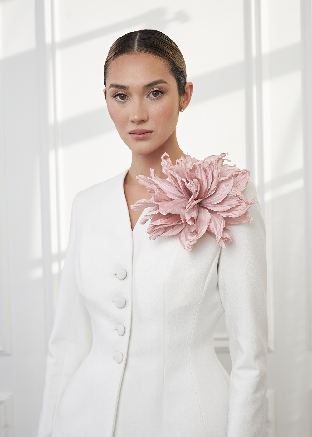 Peony, powder rose