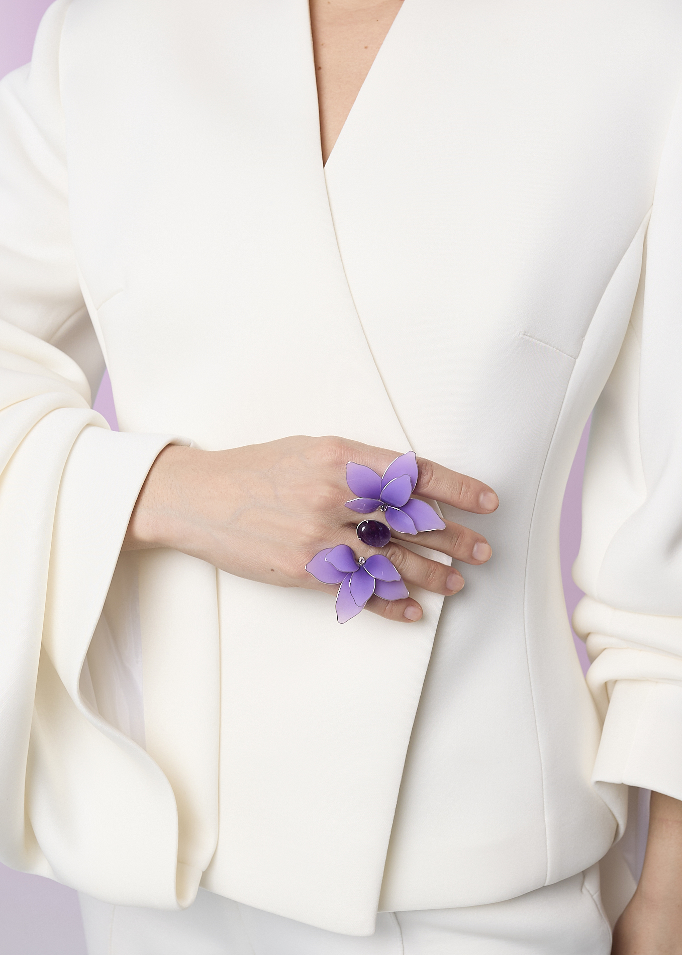Double violet ring
