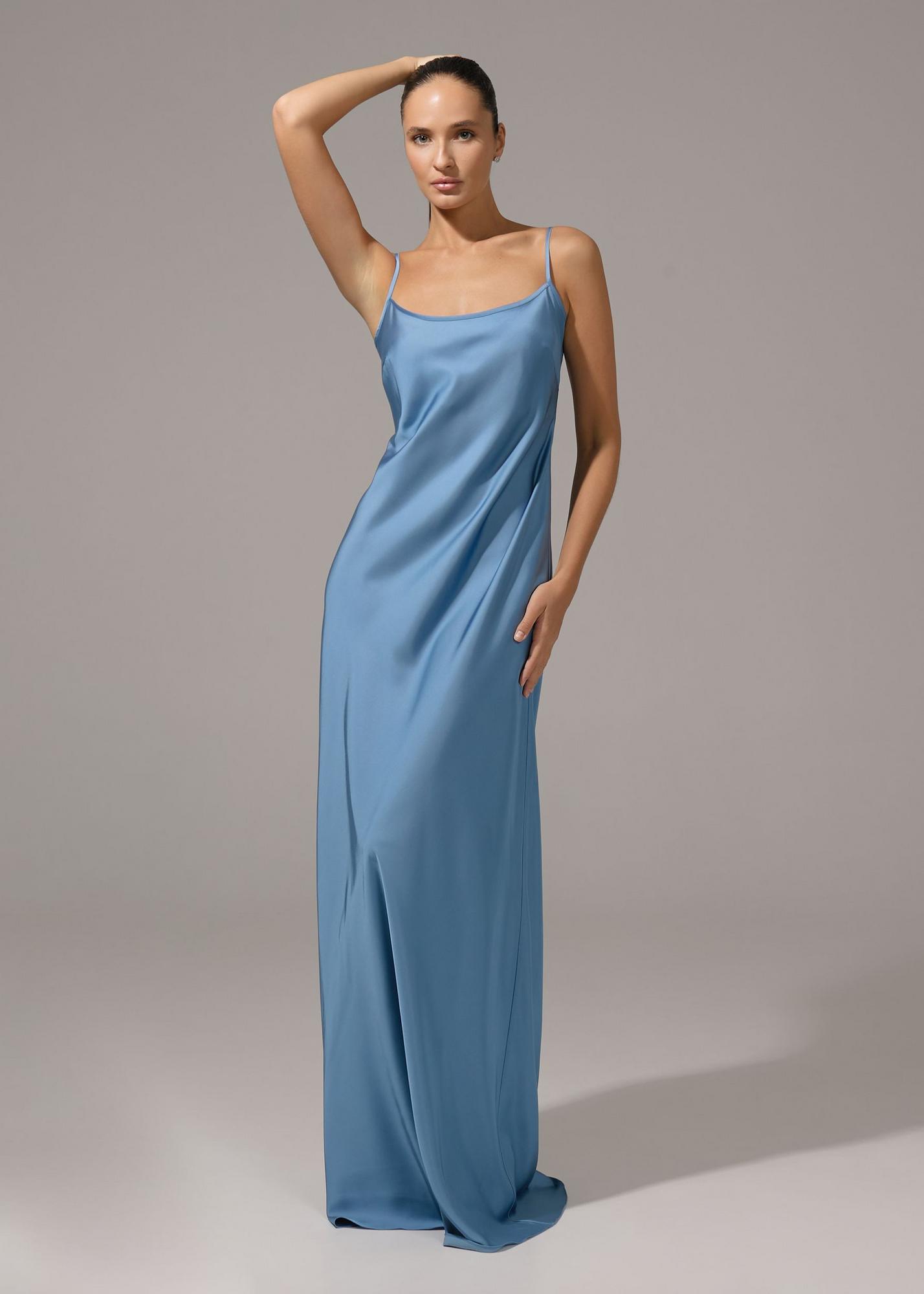 Combination dress, blue