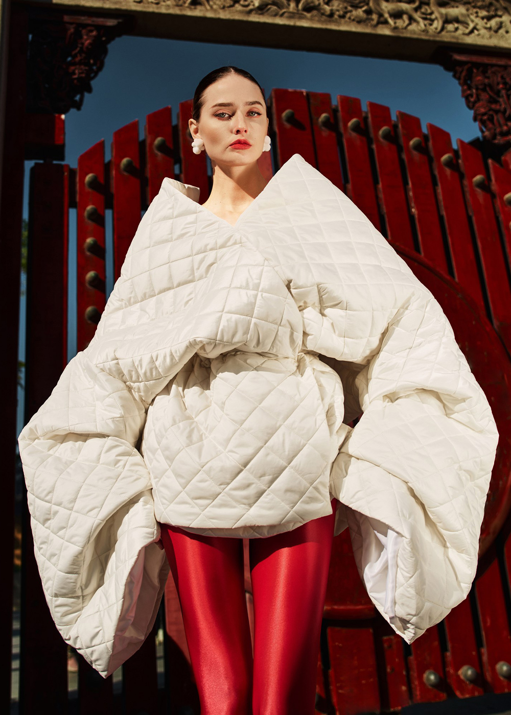 Quilted kimono