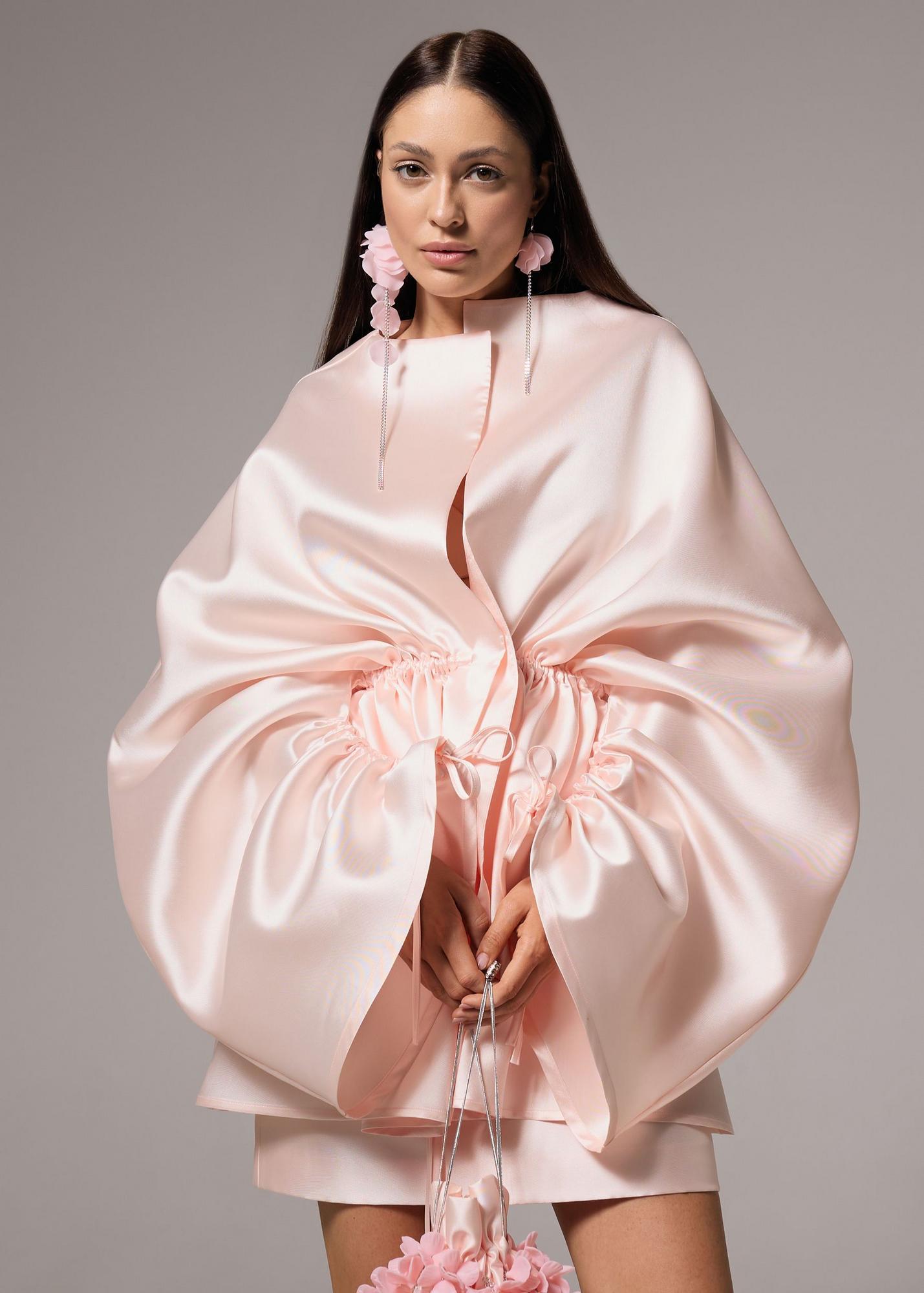 Blouse of taffeta, pink