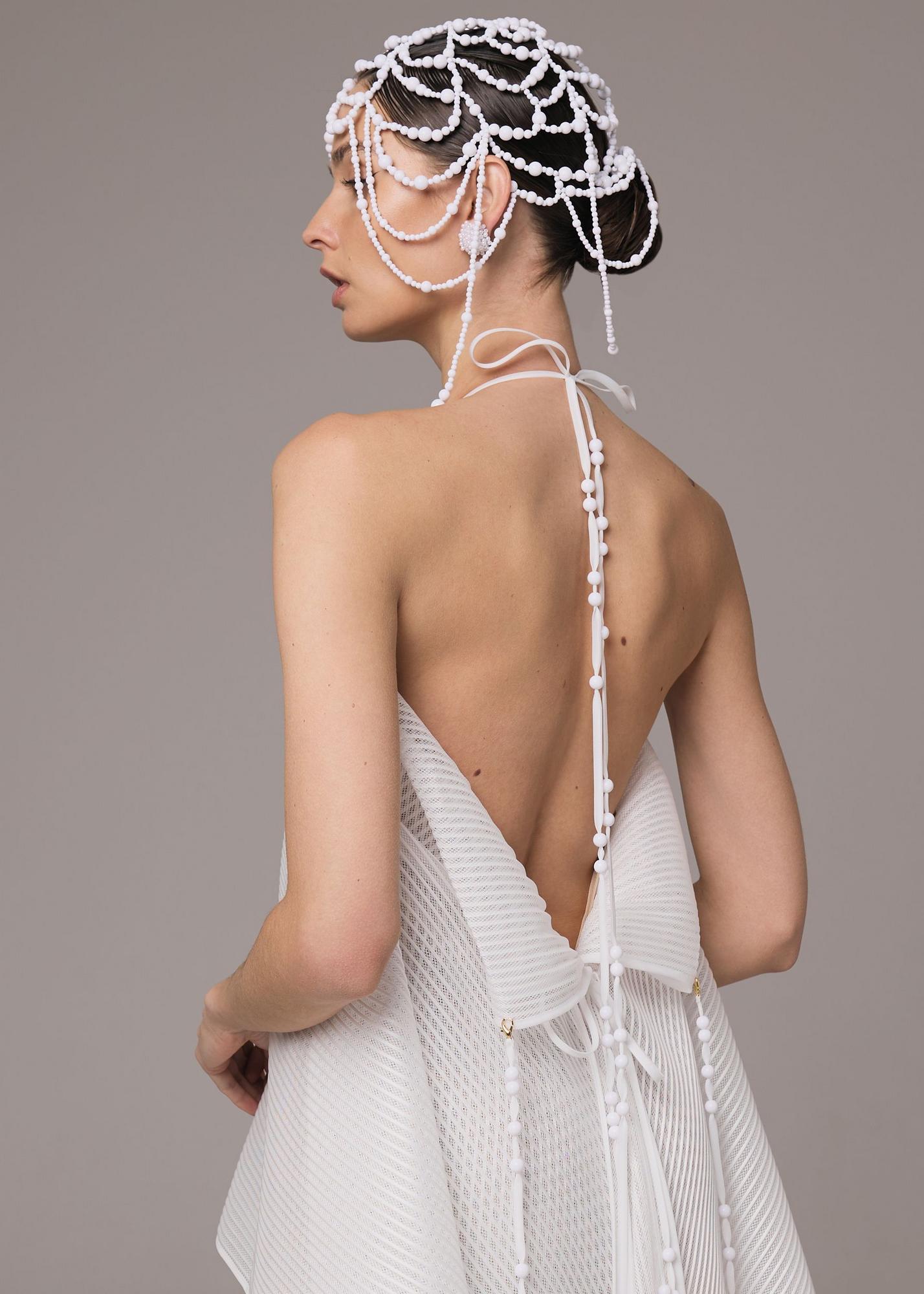 Bead cap, white