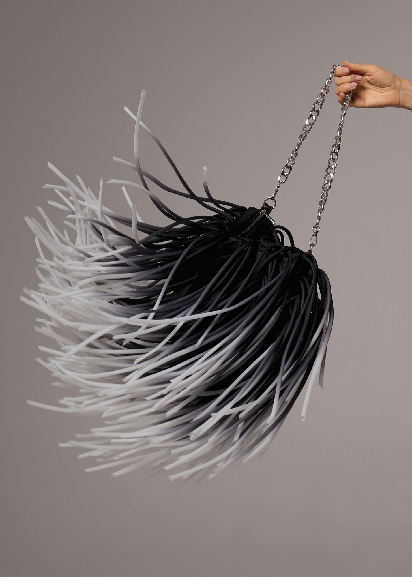 Bag ACTINIA OMBRE mini, black