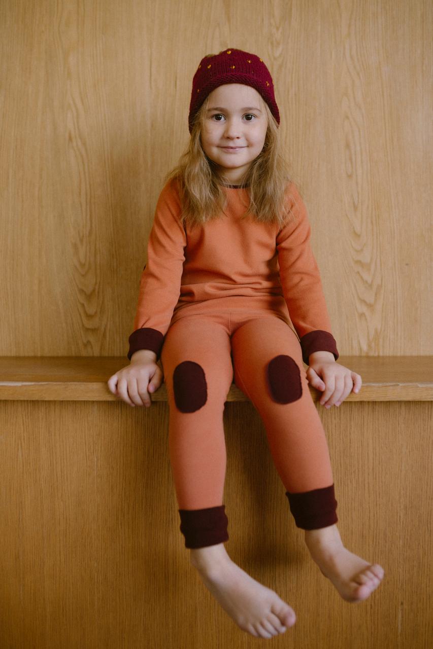 Комплект термобелья в цвете терракот