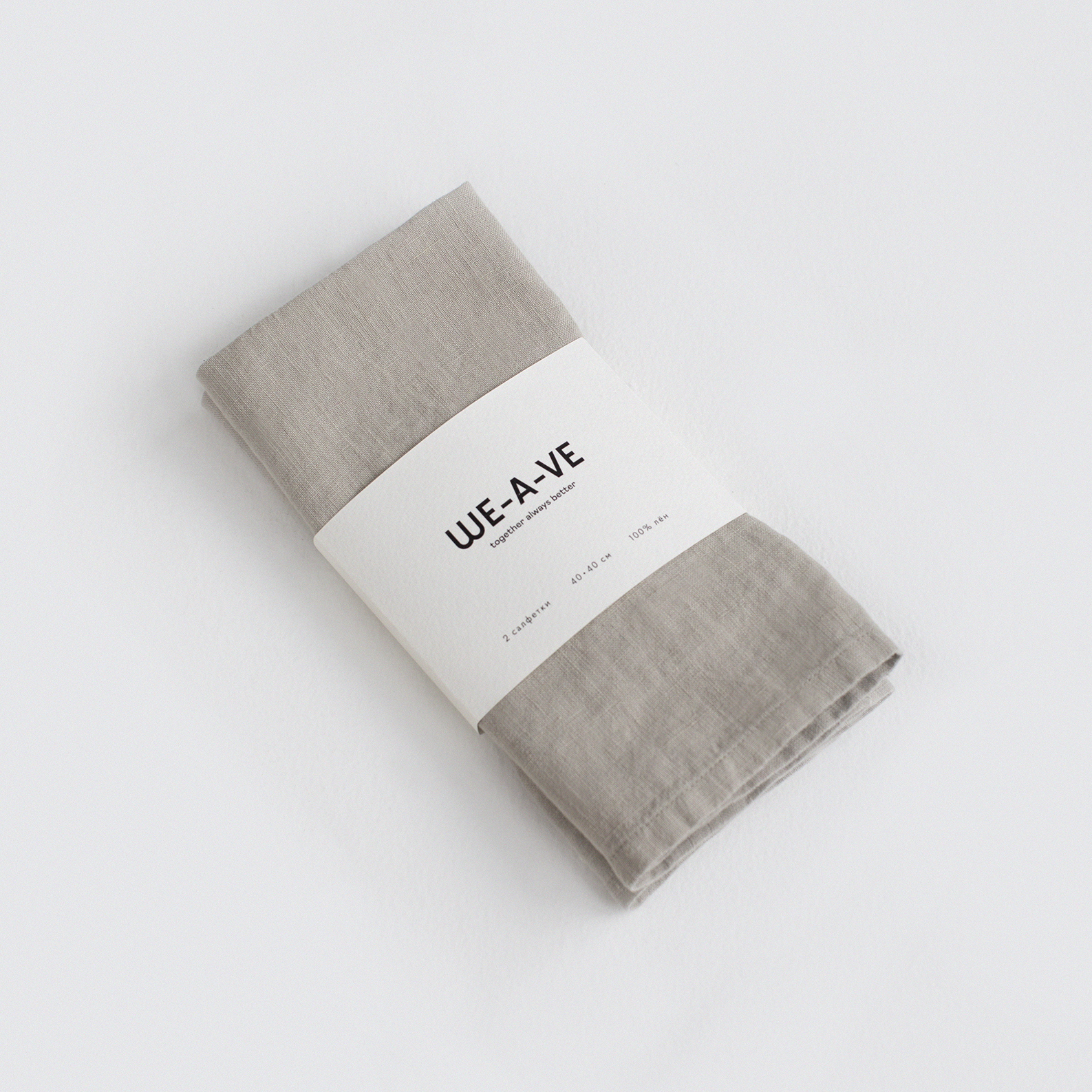 Салфетки из смягчённого льна «Поле» 2шт.