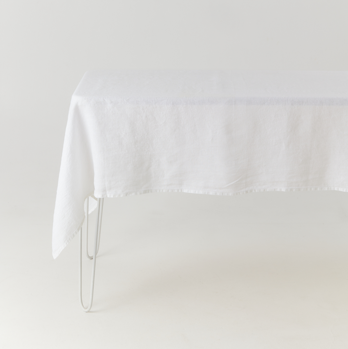 Скатерть из умягчённого льна «Белая»