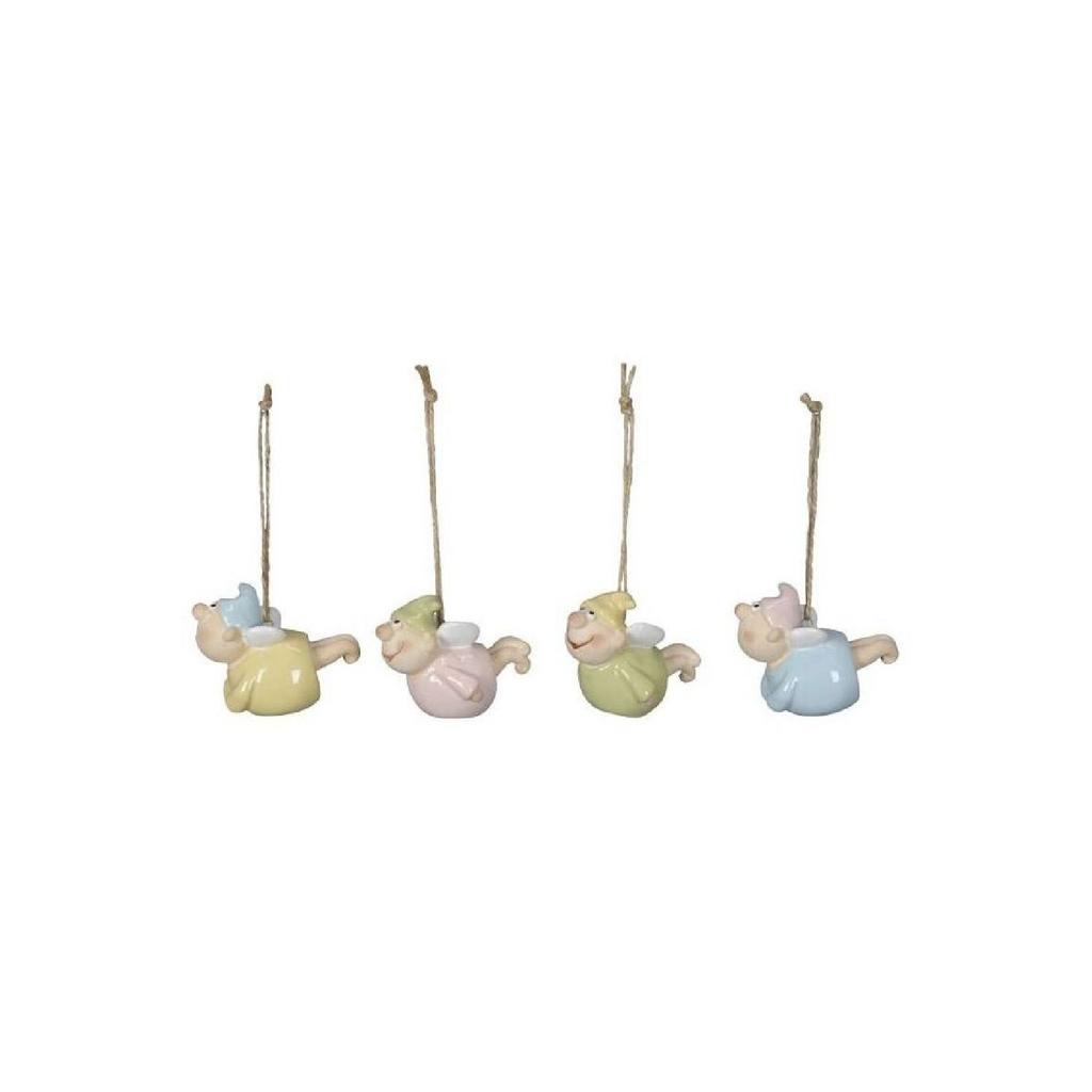 Набор 4 шт Декор подвесной Эльф