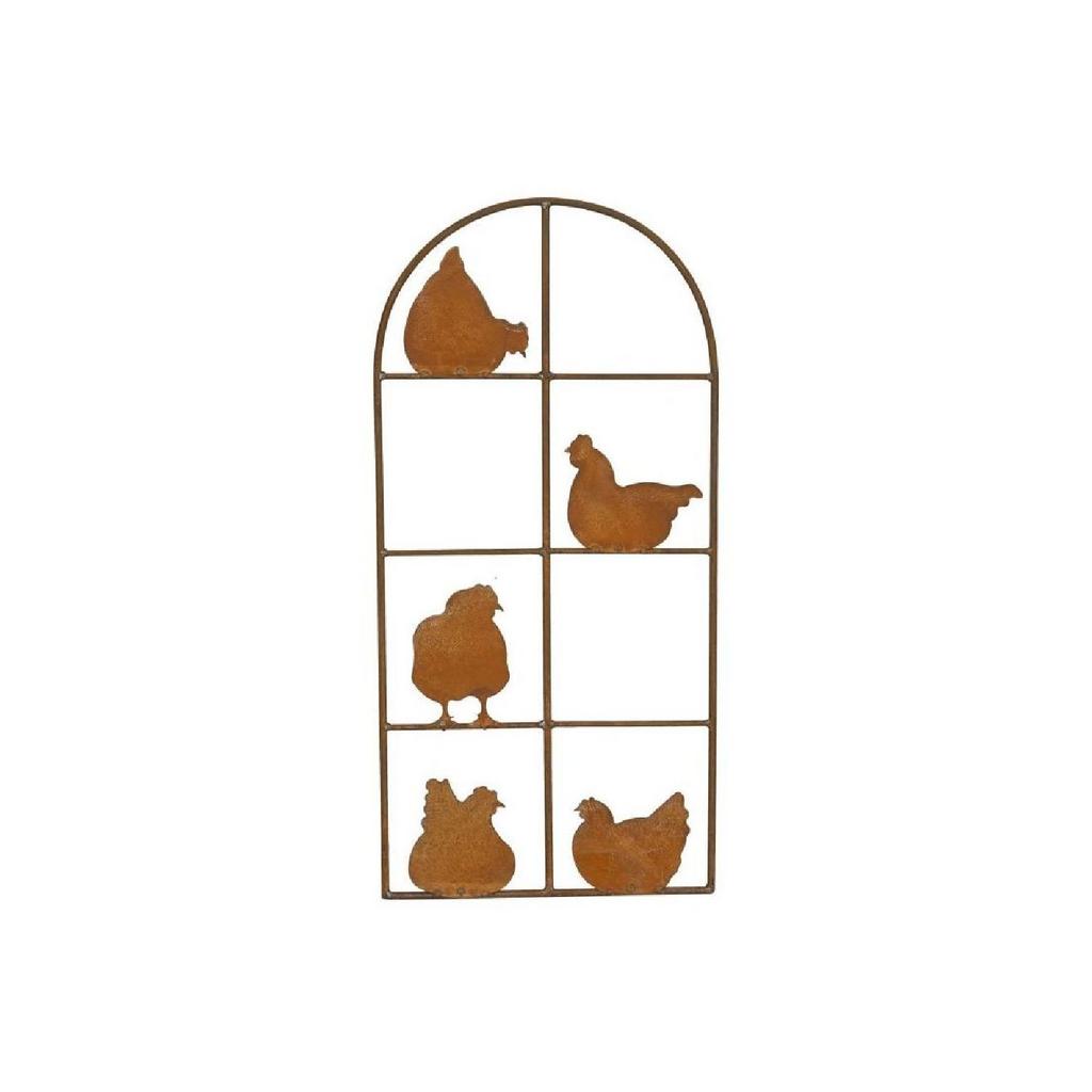 Декор "Окно с курицами"