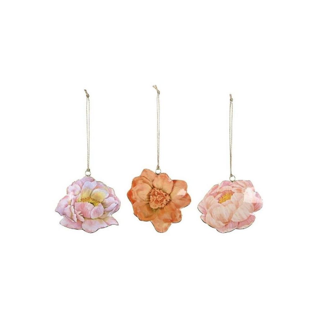 Набор 3 шт Декор подвесной "Пион"
