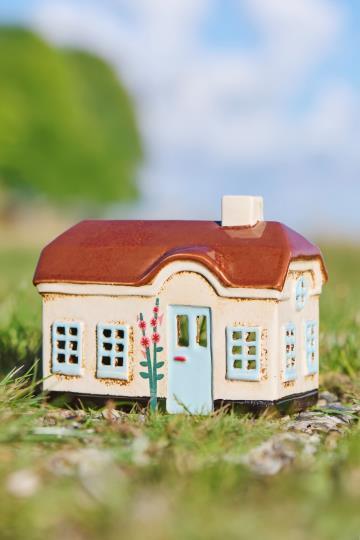 Домик беж с цветами Ib LAURSEN