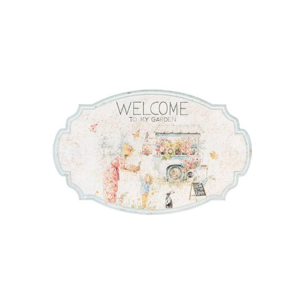 Табличка декоративная "Добро пожаловать в мой сад"