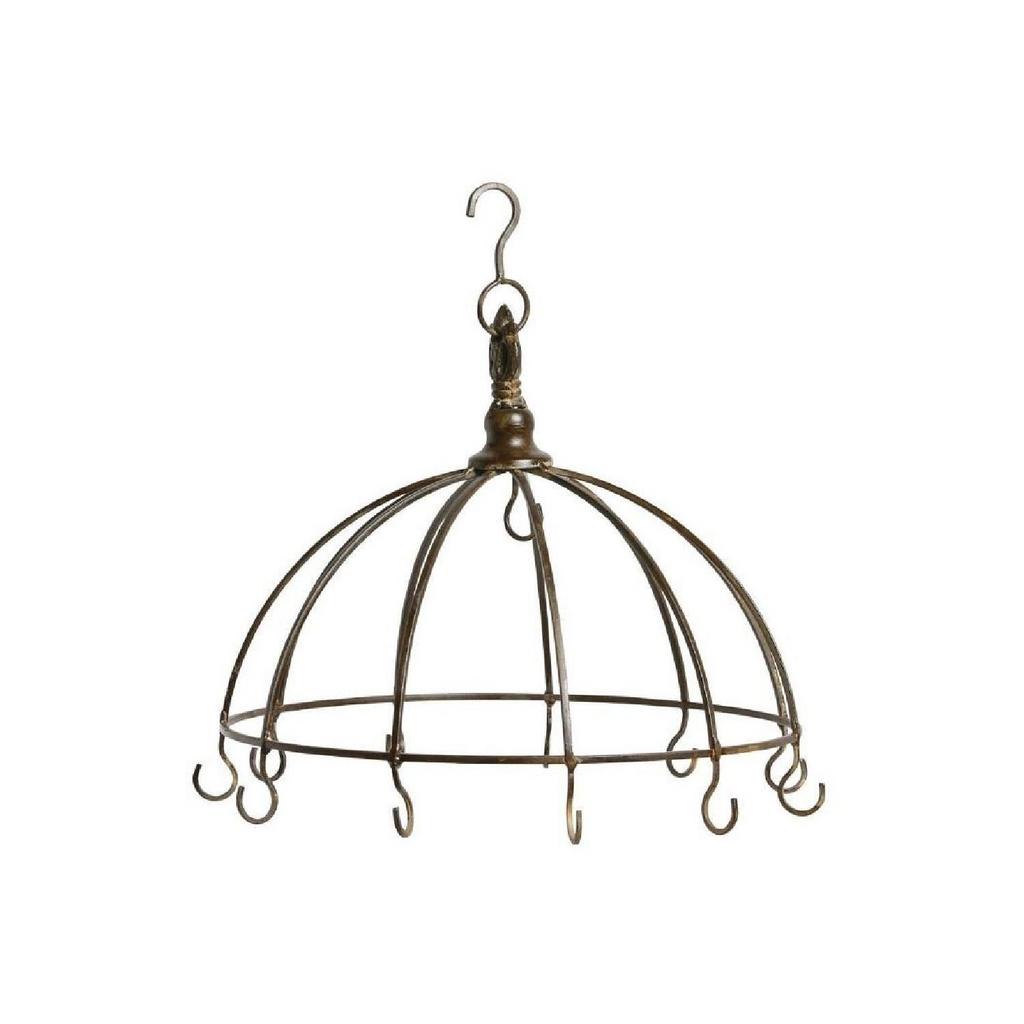 Подвес декоративный "Корона" коричневый большой