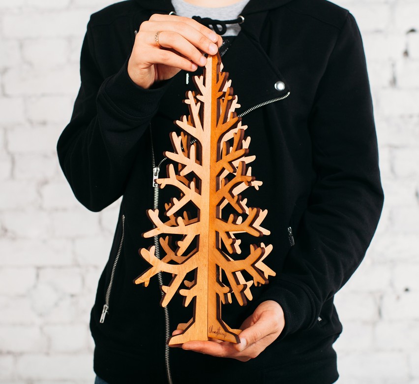 Елочка сборная резная